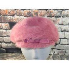 Mujer&apos;s Kangol Design England Pink Furgora Soft Fur Hat with Ribbon Size Small  eb-30035021